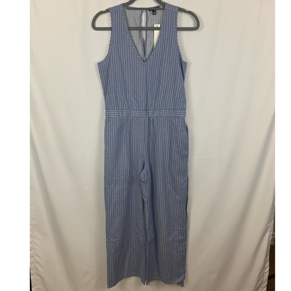 Anthropologie DREW Chambray Sleeveless Romper